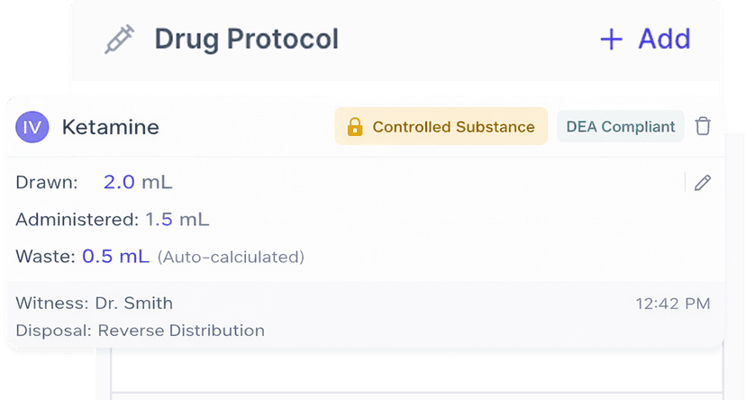 DEA-Compliant Controlled Substance Waste Documentation